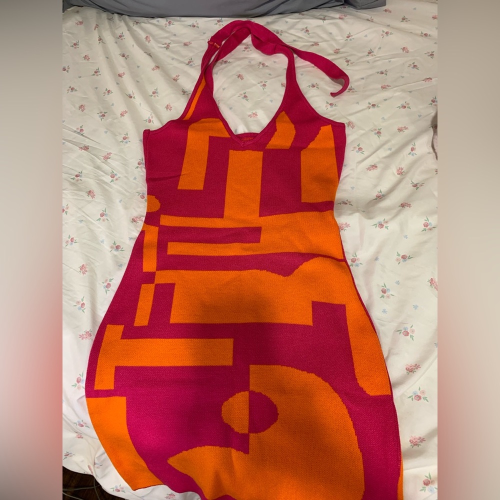 Patterned Knit Dress